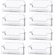 thumbnail image 1 of 8 Pack Plastic Business Card Holder - Clear Business Card Holder for Desk - Office Business Card Holder Display, 1 of 5