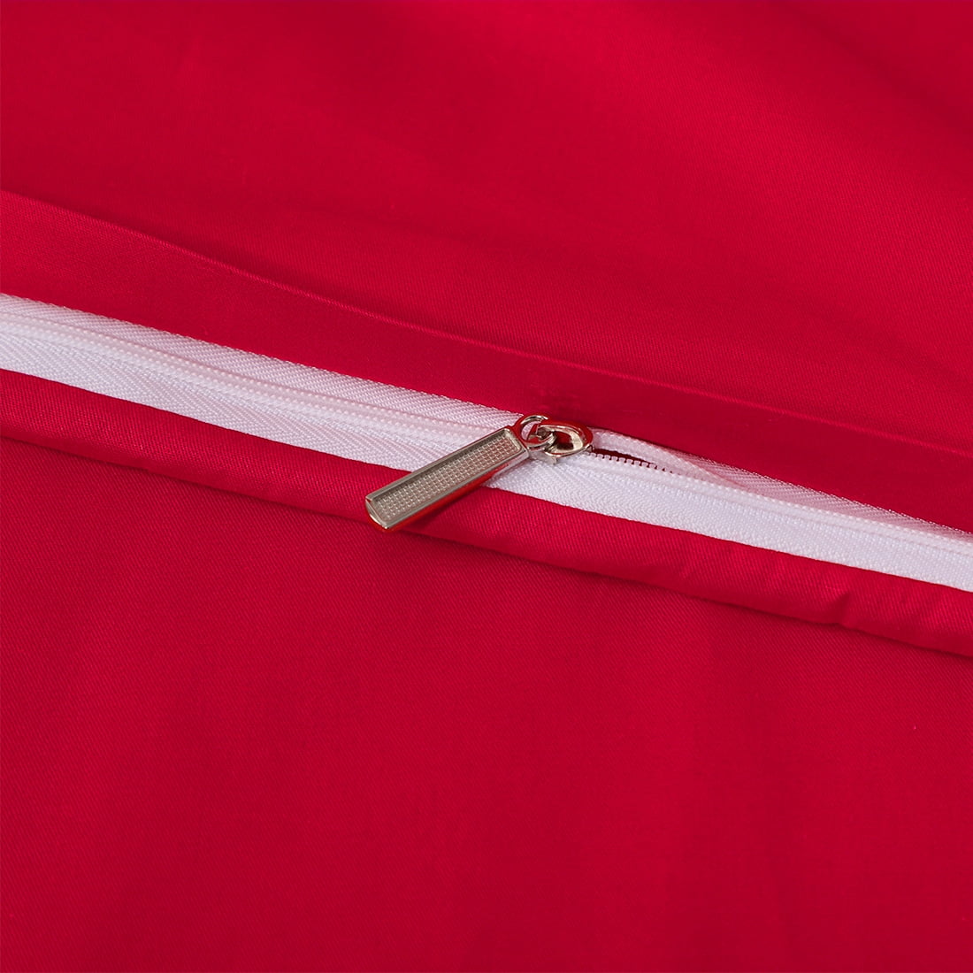 Unique Bargains Cotton Zippered Body Pillowcase Pillow Cover Red 20" x 72"