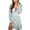 Green, variant on Womens Spring Summer Floral Mini Dress V Neck Long Sleeve Boho Chiffon Short Dress Casual Flowy Fall Wedding Guest Dresses