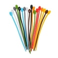 thumbnail image 6 of OUNONA 18pcs Reusable Cable Ties Silicone Twist Ties Self- Cord Management Ties Vegetable Bundling Straps Desktop Organizer, 6 of 8