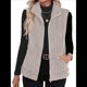 thumbnail image 2 of Chaleco Acolchado Sin Mangas para Mujer, Chaqueta con Cremallera, Abrigo de Moda para Otoño y . Gris L, 2 of 7