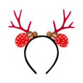 thumbnail image 1 of Diademas de reno Diadema navideña novedosa con orejas de reno Diadema con orejas de reno para accesorios de disfraces de fiesta navideña, 1 of 7