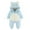 Blue, variant on Baby Snowsuit Hoodie Bear Ear Infant Romper Newborn Outfit Warm Baby Girl Winter Clothes 12-18 Months