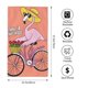thumbnail image 2 of Fotbe Flamingo Riding a Bicycle Toalla Premium con Patrón, Toalla de Microfibra de Secado Rápido, Ligera y Altamente Absorbente (27.5x16in), Ideal para Uso Diario, 2 of 6