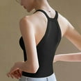 thumbnail image 6 of Pxiakgy Tank Top with Built In Bra for Women Women with Breast Pad Short Wear Sports Base Shirt with Thread I Vest Underwear Fitness Workout Running Tops Sleeveless Summer Tops Clothes Outfits 2025, 6 of 6