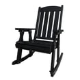 thumbnail image 5 of Innovaze Wooden Patio Rocking Chair, Solid Fir Wood, Heavy Duty 600LBS, for Outdoor or Indoor, Black, Pack of Two, 5 of 9