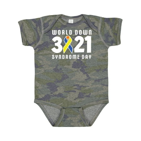 

Inktastic World Down Syndrome Day 231 with Yellow and Blue Ribbon Boys or Girls Baby Bodysuit