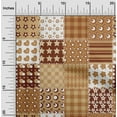 thumbnail image 2 of oneOone Cotton Cambric Light Brown Fabric Florals Diy Clothing Quilting Fabric Print Fabric By Yard 56 Inch Wide, 2 of 6