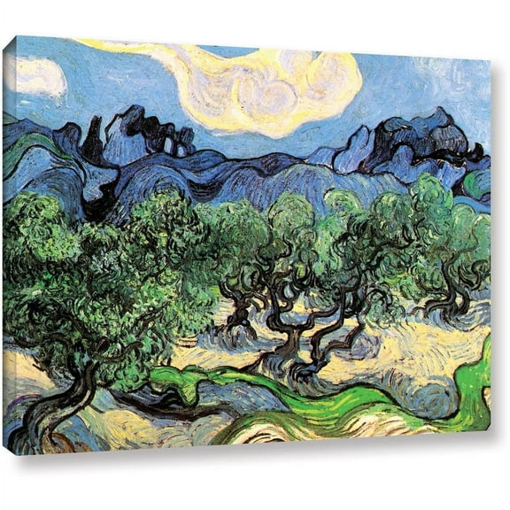 Vangogh "Olive Trees" Wrapped Canvas Art