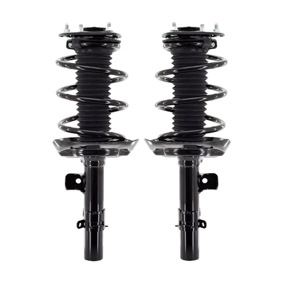 Pair of 2 Front L-R Complete Strut-Coil Spring For 2015-2018 Acura Tlx L4 FWD Automatic Dual Clutch