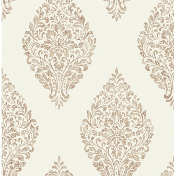 Advantage Gillian Copper Medallion Wallpaper