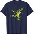 thumbnail image 1 of Funny Cute Green Dancing Frog Toad Cartoon for Women Men T-Shirt, 1 of 1