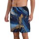 thumbnail image 2 of Balery Navy Blue Marble Traje de Baño Estilo Hawaiano para Hombre, Shorts de Secado Rápido con Bolsillos-Large, 2 of 6