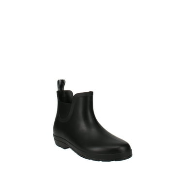 Chemistry Women's Ankle Flat Grey Snake Transparent Jelly Martin Rain Boot 
