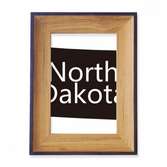 North Dakota America USA Carte Cadre Photo Cadre Exposition Affichage Art Bureau Peinture