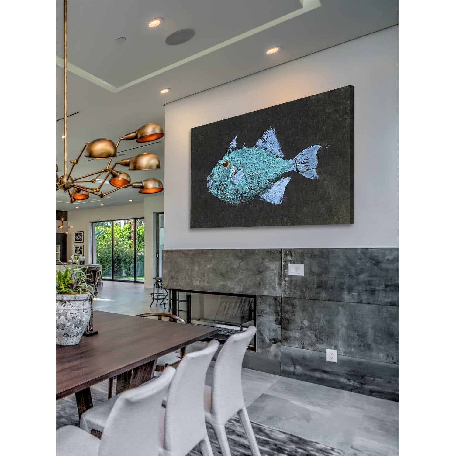 Marmont Hill "Triggerfish" by Warren Sellers Painting Print on Wrapped Canvas