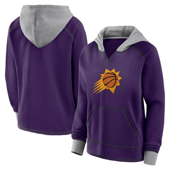 Women's Logo Athletic Purple Phoenix Suns Boom Pullover Hoodie
