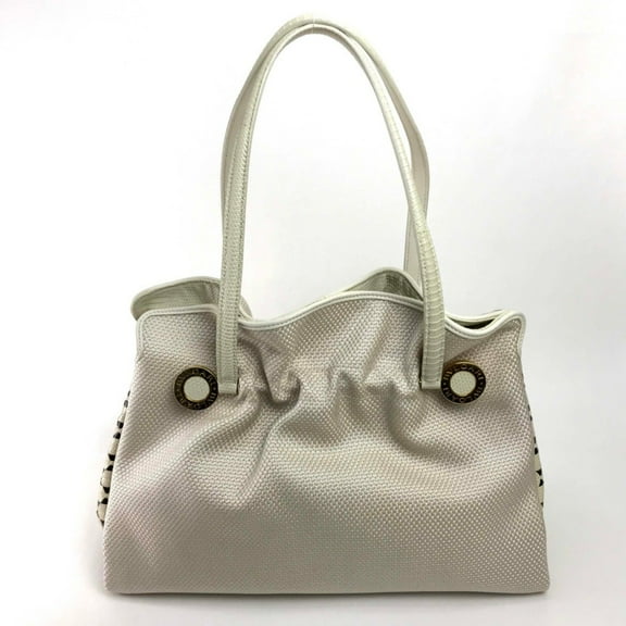Pre-Owned Bvlgari B-zero1 Bag Shoulder Bag Hand Bag Beige Black (Good)
