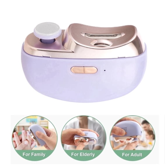 Electric Nail Clippers, 2026 New 2 in 1 Electric Polishing Automatic Nail Clippers, Nail Trimmer with 2 Adjustable Speeds