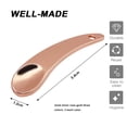 thumbnail image 2 of Paquete de 9 espátulas de maquillaje de metal, minicuchara aplicadora reutilizable para cremas faciales, cremas cosméticas, lociones, cremas para ojos, masajes, mascarillas faciales, 2 of 6