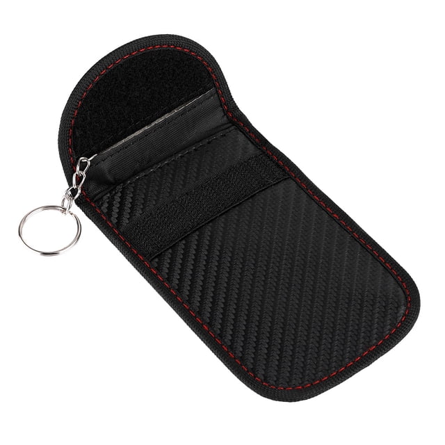 Estuche bloqueador de señal, bloqueador de señal de llave de coche de fibra de carbono, bolsa protectora de señal de llave de coche diseñada para profesionales