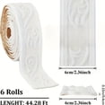 thumbnail image 3 of 6 Rolls 3D Flexible Foam Crown Molding Strips, 532×3 In Self-Adhesive Peel & Stick Baseboard Trim, Retro Wall Edge Decor for Home & Hotel, 3 of 7