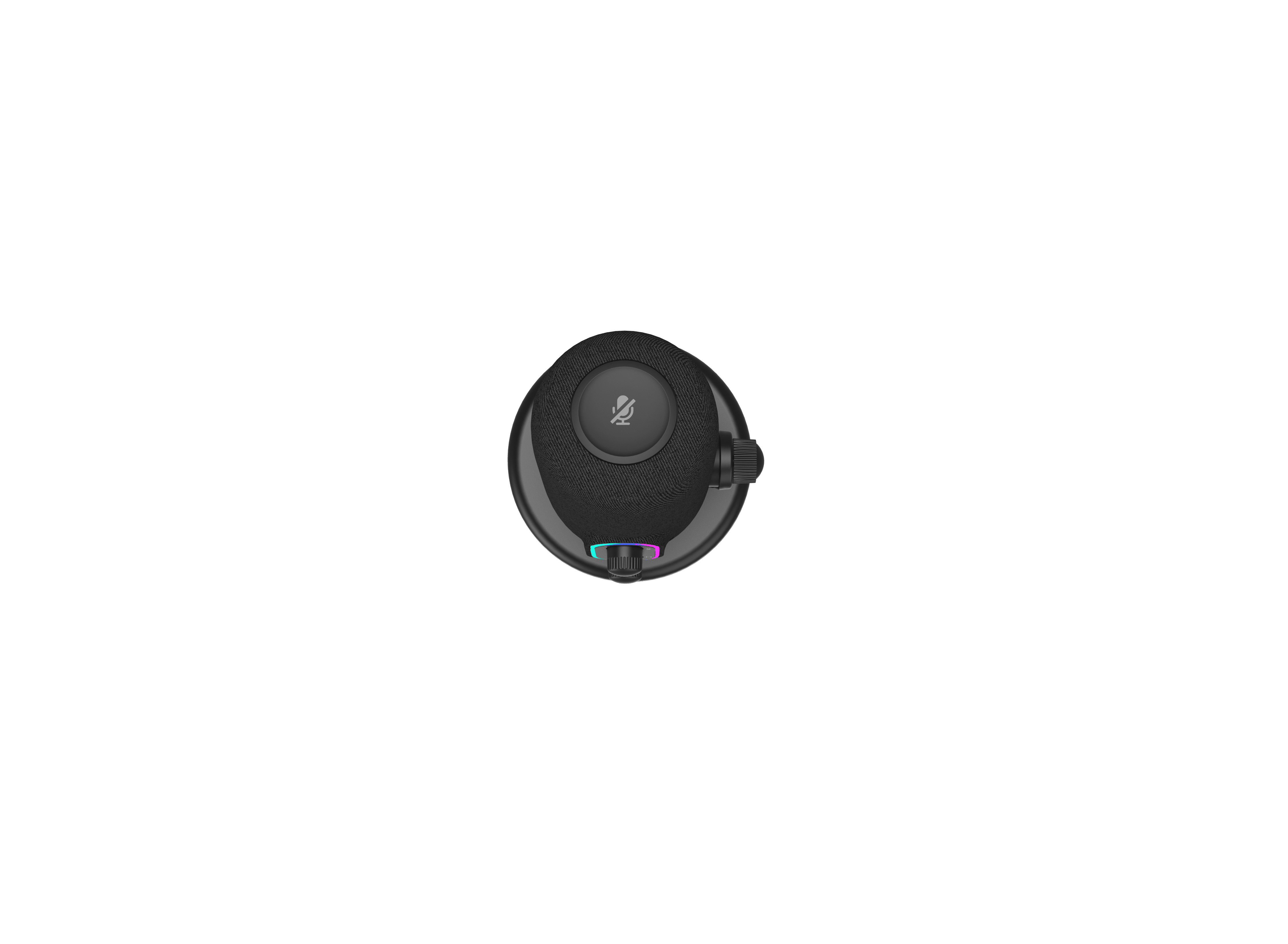 onn USB Tri-Pattern Microphone with Volume/Mute Controls and 3.5mm Headphone Jack, Black
