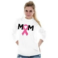 thumbnail image 3 of Breast Cancer Awareness Mom Fighter Women's Long Sleeve T Shirt Brisco Brands L, 3 of 6