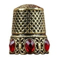 thumbnail image 3 of Sewing Thimble Finger Protector for Quilting Needlework Craft Accessories Gold Crystal, 3 of 9