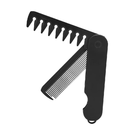 Aellinatey Practical 2 In 1 Folding Comb For Men Suitable For Hair And Face Grooming