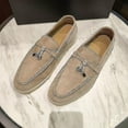 thumbnail image 3 of SummerWalkShoesWomenLoafersSuedeCausalMoccasinLockBeanieShoesComfortableSoftSoleFlatShoesPlusSize, 3 of 4