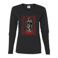 thumbnail image 2 of Wild Bobby, Our Lady of Guadalupe Blessed Virgin Mary Religious, Inspirational/Christian, Women Graphic Long Sleeve Tee, Black, Small, 2 of 3