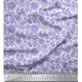 thumbnail image 1 of Soimoi Viscose Chiffon Fabric Leaves & Floral Artistic Print Fabric by The Yard 42 Inch Wide, 1 of 3