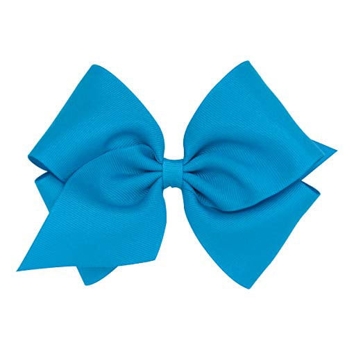 Wee Ones Girls' King Grosgrain Hair Bow on a WeeStay Clip with Plain Wrap 
