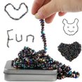 thumbnail image 1 of Magnets Over 500 Smooth Magnets Stones In A Metal Tin Fun Quiet Toys For Adults Desk Toys For Office, 1 of 1