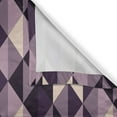 thumbnail image 6 of Ambesonne Geometric Valance & Curtain, Abstract Style Triangles, 55"x30", Dark Purple Lilac, 6 of 6