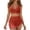 X2 Brown, variant on Ticikt Two Piece Tankini Swimsuits for Women Slim Fit Bathing Suits Tankini Tops with Bottoms Cutout Swimwear