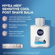 NIVEA MEN Sensitive Cool Post Shave Balm with Seaweed and Chamomile Extract, 3.3 fl oz