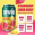 thumbnail image 3 of (Pack Of 36) Zevia Soda Sleek Strawberry Lemon Burst 12 Fo, 3 of 5