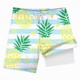 thumbnail image 6 of NOLDARES Boys Swim Trunks Liner Compression Boy Bathing Suit Quick Dry Beach Swimsuit Toddler Swim Shorts(Light Green,10-13 Years), 6 of 6