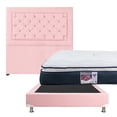 thumbnail image 1 of Colchón Matrimonial + Box Pink + Cabecera Mary Spring Air Dicasa Monaco, 1 of 8