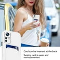 thumbnail image 5 of Compatible with Xiaomi 12T Pro Case with Card Holder Shockproof Phone Cases for Xiaomi 12T Pro Anti-Scratch Silicone TPU Protective Case (White), 5 of 12