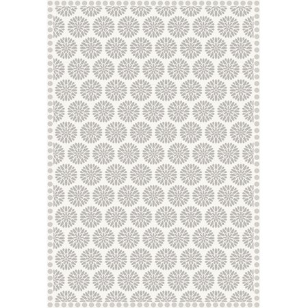 Classic Neutral Vinyl Mat  Rectangle  4.5 x6.5