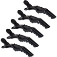 thumbnail image 1 of 5 pinzas de cocodrilo para el cabello, pinzas para el cabello para mujeres con agarre antideslizante para peinado, salón, uso doméstico, cabello grueso y fino (negro) Sailing Electrónica, 1 of 5