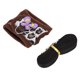 thumbnail image 5 of Conjunto de arnés con correa para animales pequeños, chaleco de tracción con correa para el pecho para conejo, hámster, conejillo de indias, color negro, S, 5 of 5