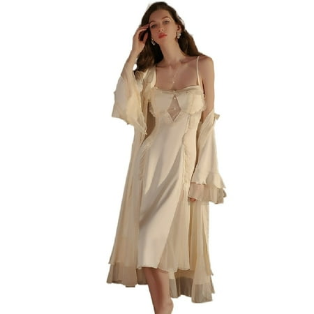 Sexy lingerie with chest cushion  suspender  nightgown with open collar and lace up  home set