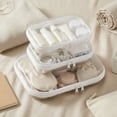 thumbnail image 6 of allydrew Transparent Hard Shell Zipper Case, Clear Travel Storage Organizer for Snacks, Toiletries, Makeup, and Cosmetics (Set of 3), MSS, 6 of 6
