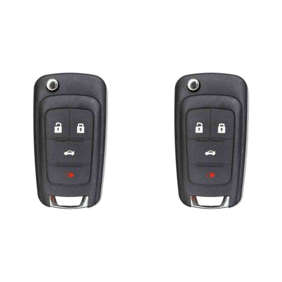 Eye4Techs Replacement Flip Key Fob for Buick LaCrosse 2012 FCC OHT01060512 Part Number 13504204 13500226 13504200 Pack of 2