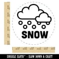 thumbnail image 2 of Snow Snowy Weather Day Planner Self-Inking Rubber Stamp Ink Stamper - Red Ink - Large 1-1/2 Inch, 2 of 7