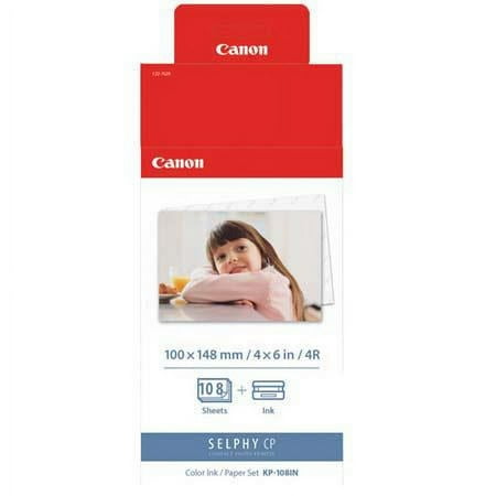 UPC: 0013803098891 | Canon 3115B001 (KP-108IN) Color Ink & Paper Set Clear/Cyan/Magenta/Yellow